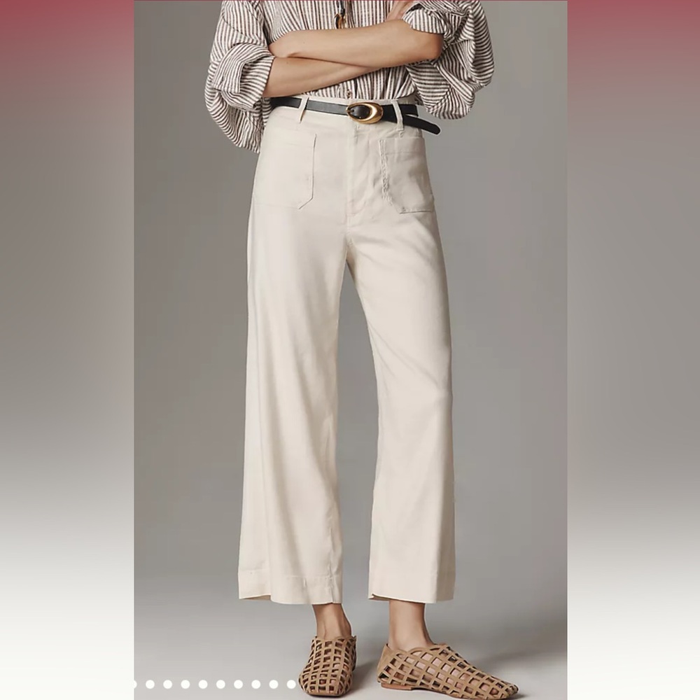 Colette European Linen Stretch Wide Leg Pants